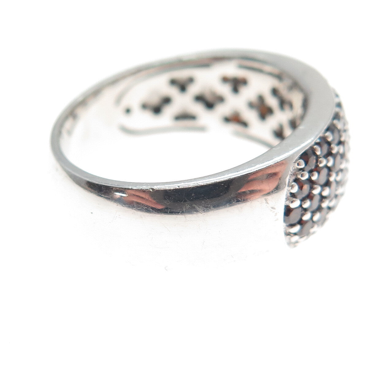TC CROWN 925 Sterling Silver Round-Cut Cognac C Z Ring Size 7
