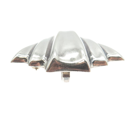 925 Sterling Silver Vintage Modernist Arrow Pin Brooch / Pendant
