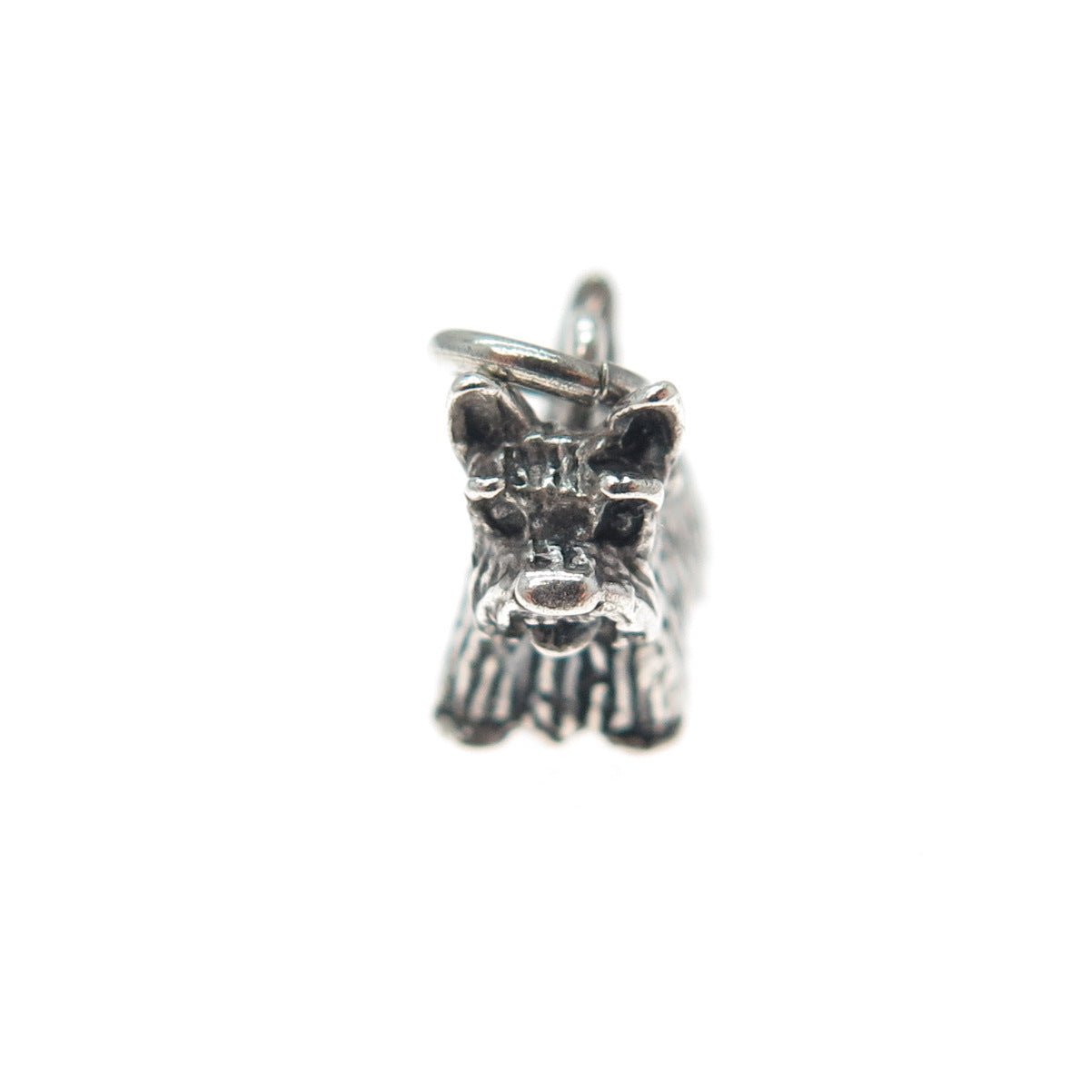 JEZLAINE Sterling Silver Vintage Scottish Terrier Dog Minimalist Charm Pendant