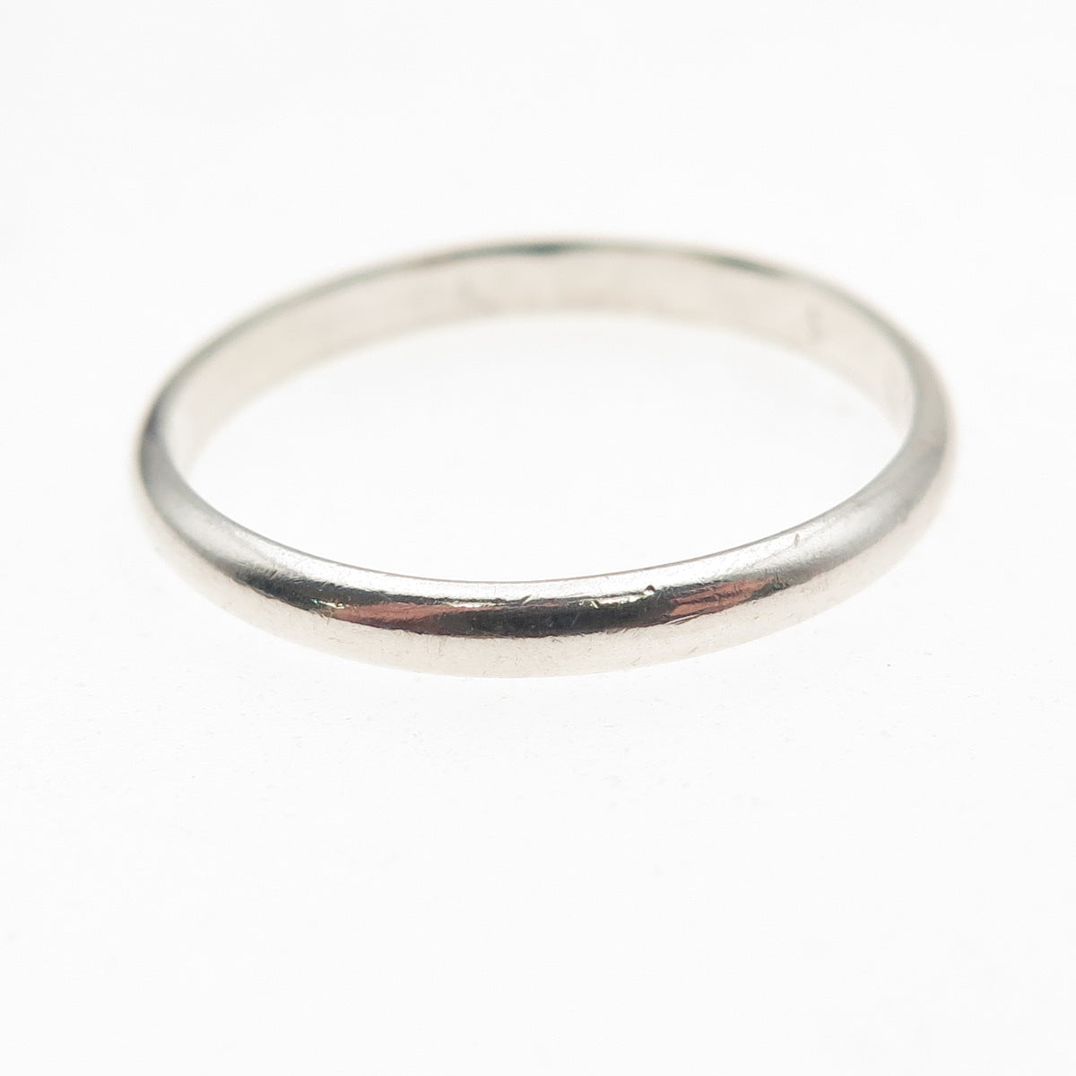 Shube 925 Sterling Silver Vintage Classic Wedding Band Ring Size 9
