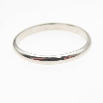 Shube 925 Sterling Silver Vintage Classic Wedding Band Ring Size 9
