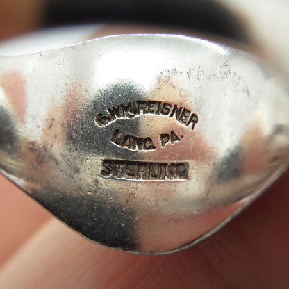 G. WM REISNER Sterling Silver Vintage Catholic Religious School Ring Size 4.75