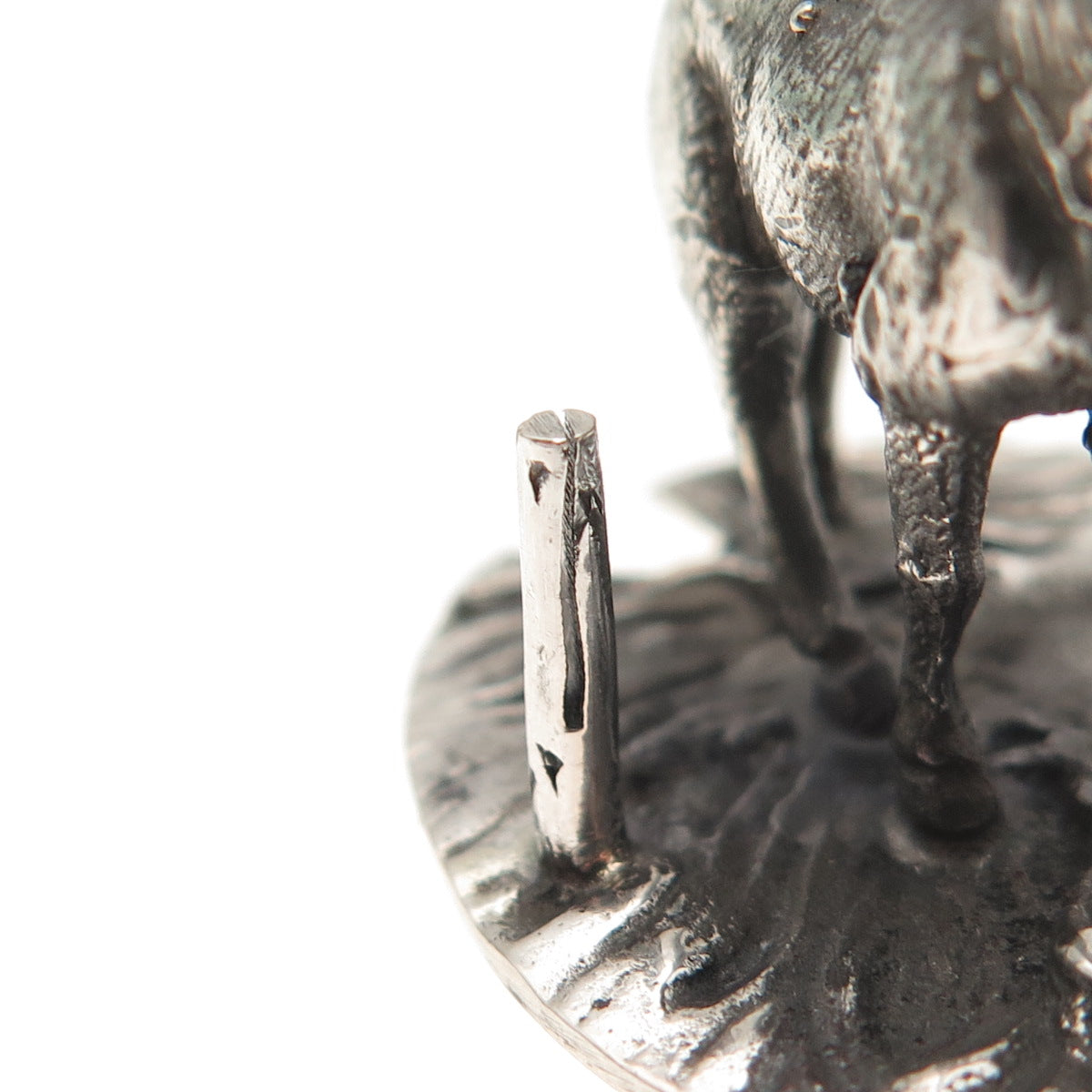 Francesco Caputo 800 Silver Vintage Italy Deer Place Card Holder