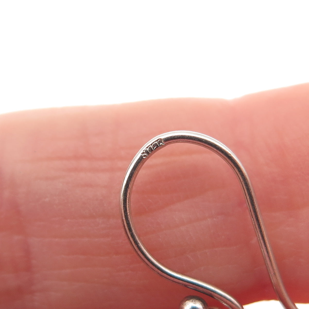 925 Sterling Silver Vintage Real Amethyst Mystic Topaz Modernist Dangle Earrings