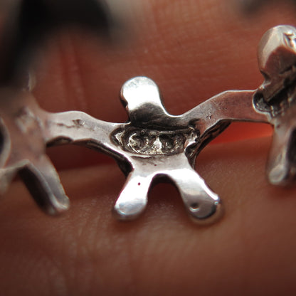 925 Sterling Silver Vintage EFS Mexico Children Oxidized Ring Size 5.5