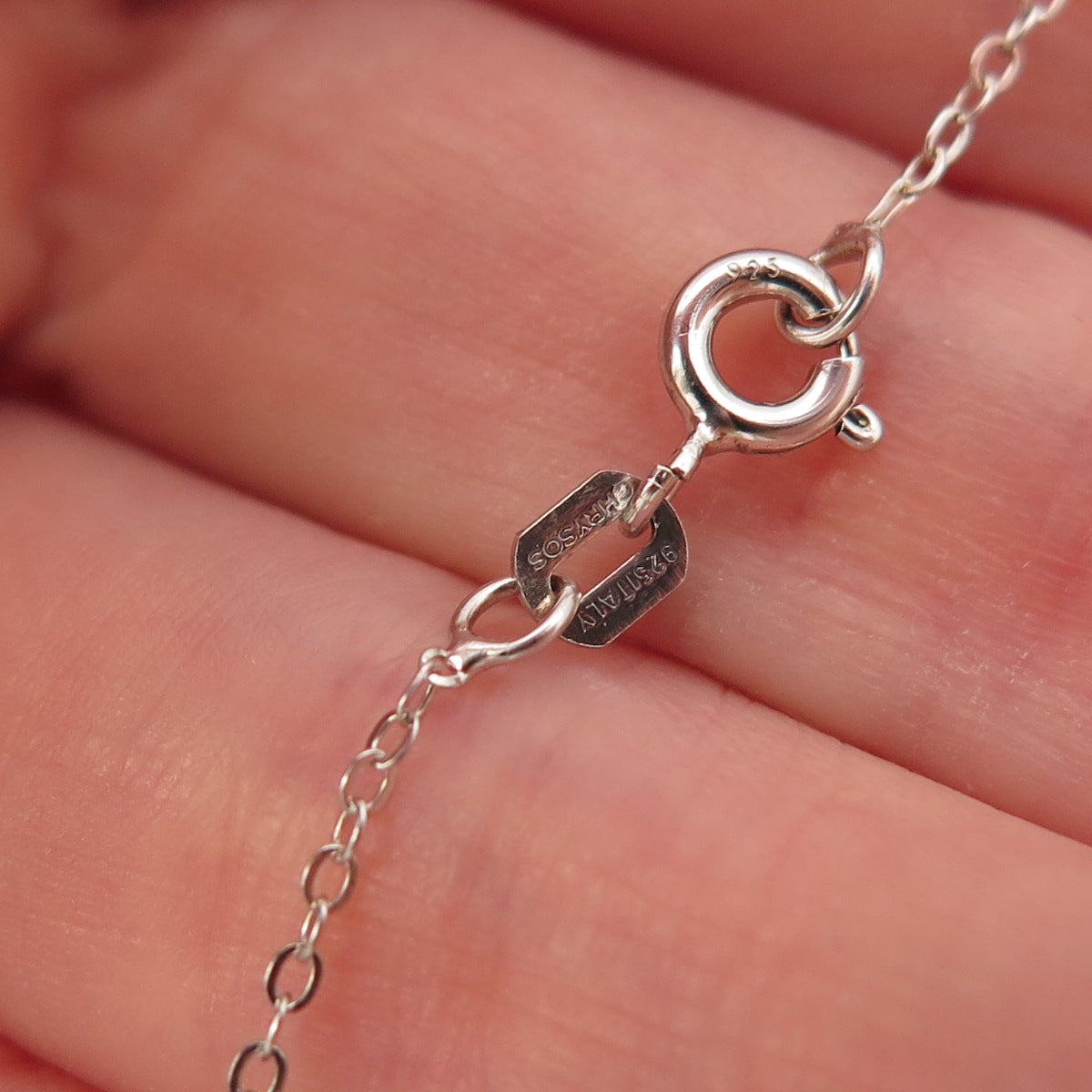 Chuck Clemency 925 Sterling Silver Real Tanzanite White Topaz Chain Necklace 20"