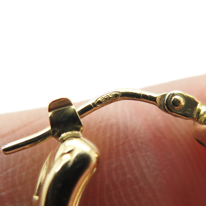 925 Sterling Silver Gold Plated Ornate Hoop Earrings