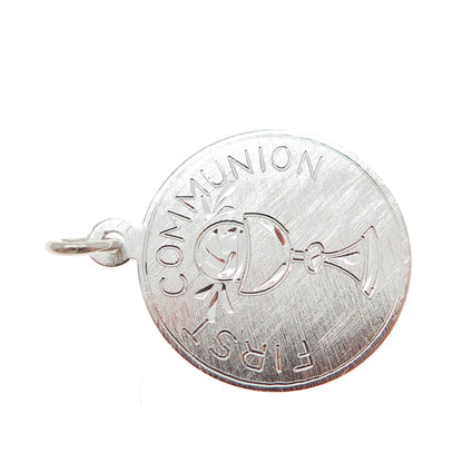 GRIFFITH & SONS CO. Silver Filled Vintage First Communion Charm Pendant