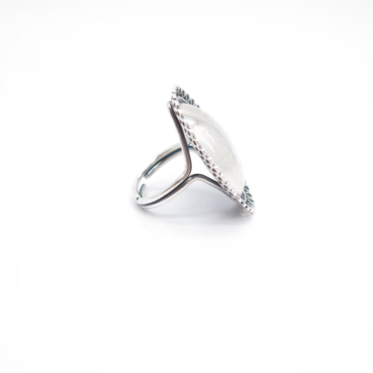925 Sterling Silver Vintage BEAU Eternal Curve Adjustable Ring Size 5.5