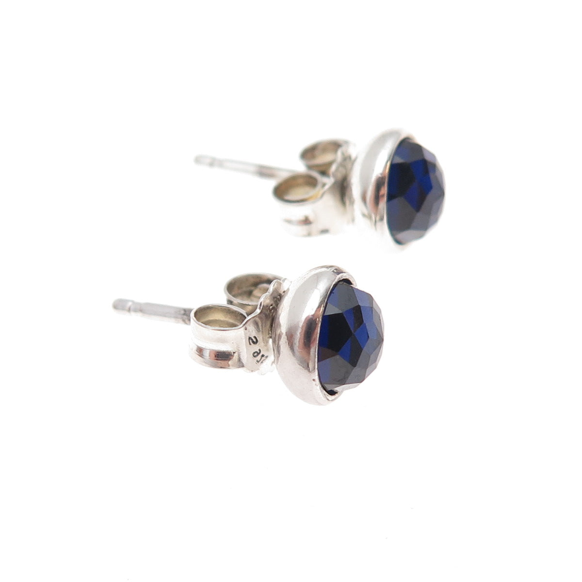Pandora Sterling Silver Lab-Created Sapphire September Birthstone Stud Earrings