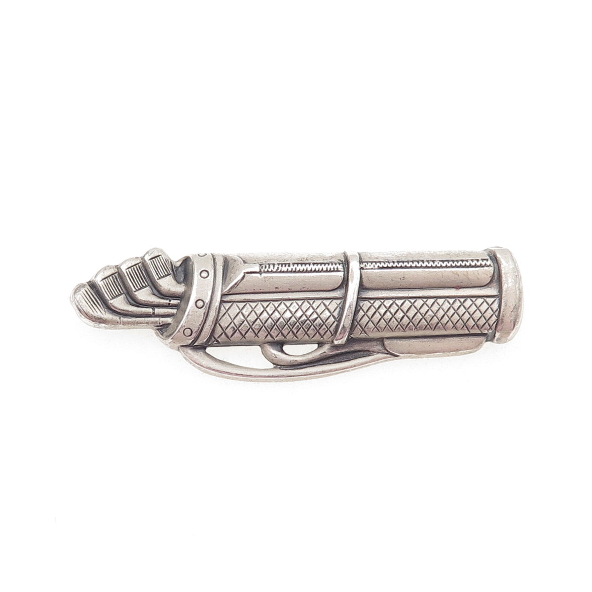 DANECRAFT 925 Sterling Silver Vintage Golf Club Oxidized Pin Brooch