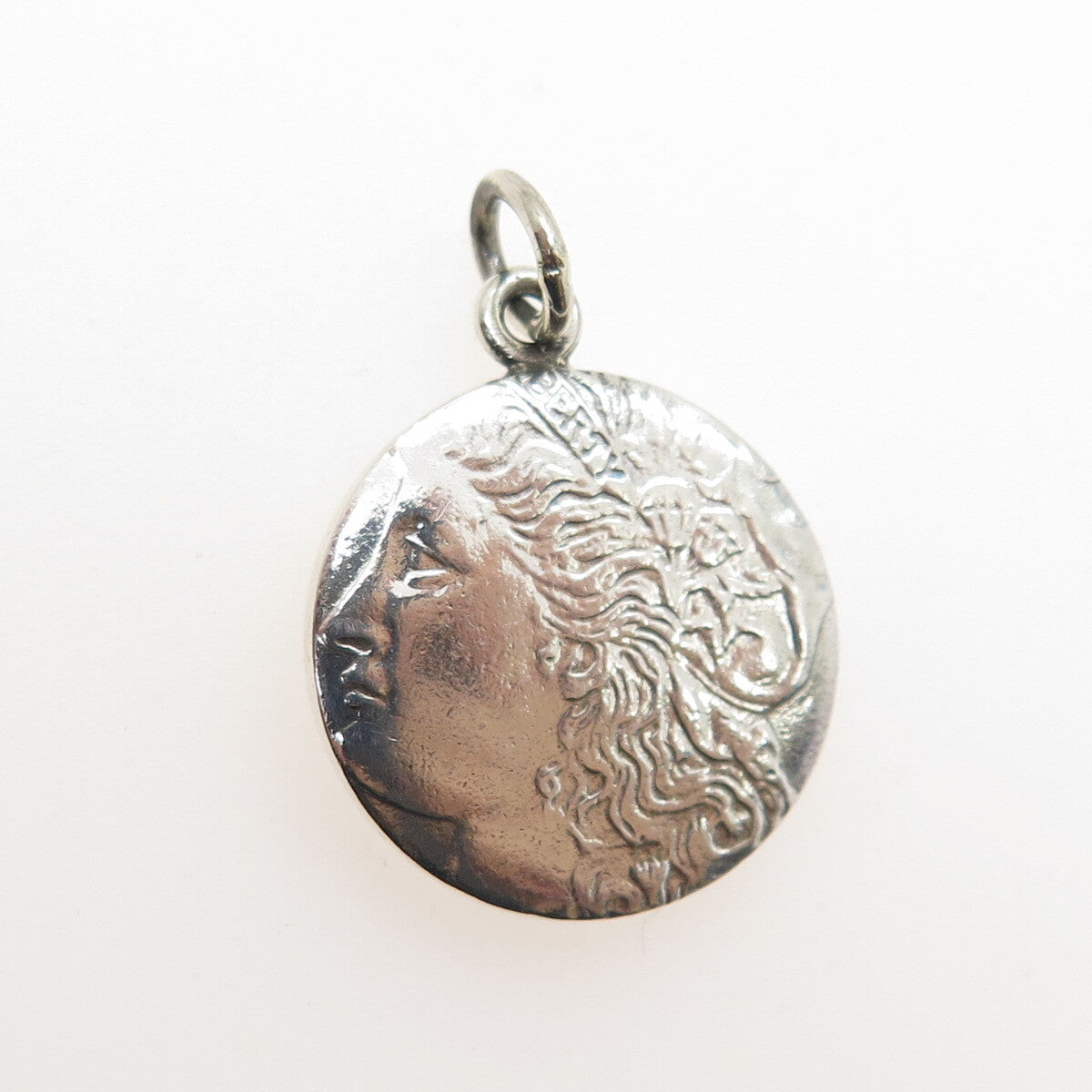 925 Sterling Silver Vintage "Morgan Dollar" Coin Replica Pendant