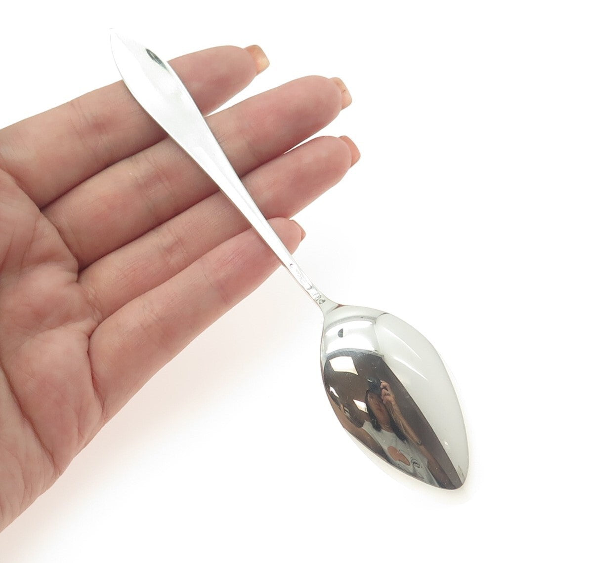 CHARLES M ROBBINS Sterling Silver Antique Art Deco Lake Champlain Coffee Spoon