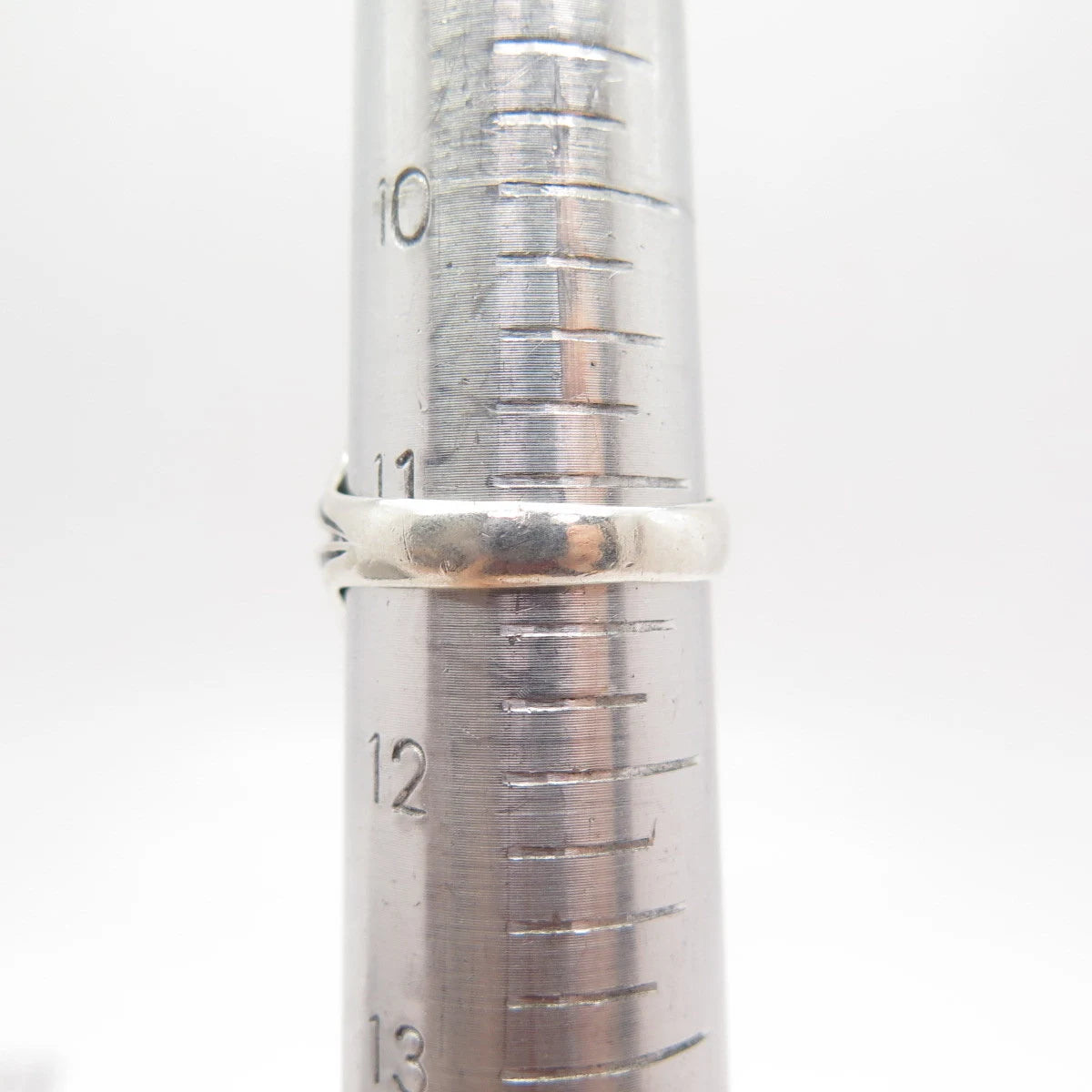 925 Sterling Silver Vintage Real Picture Jasper Gemstone Ring Size 11.5
