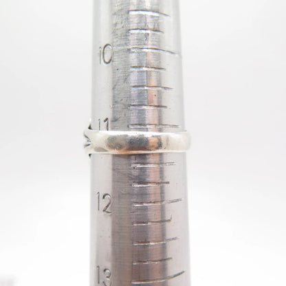 925 Sterling Silver Vintage Real Picture Jasper Gemstone Ring Size 11.5