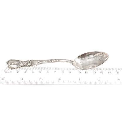 Mechanics 925 Sterling Antique Art Deco St. Paul's Church Norfolk VA Tea Spoon
