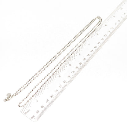 Tiffany & Co. 925 Sterling Silver Vintage Ball Beaded Chain Necklace 32"