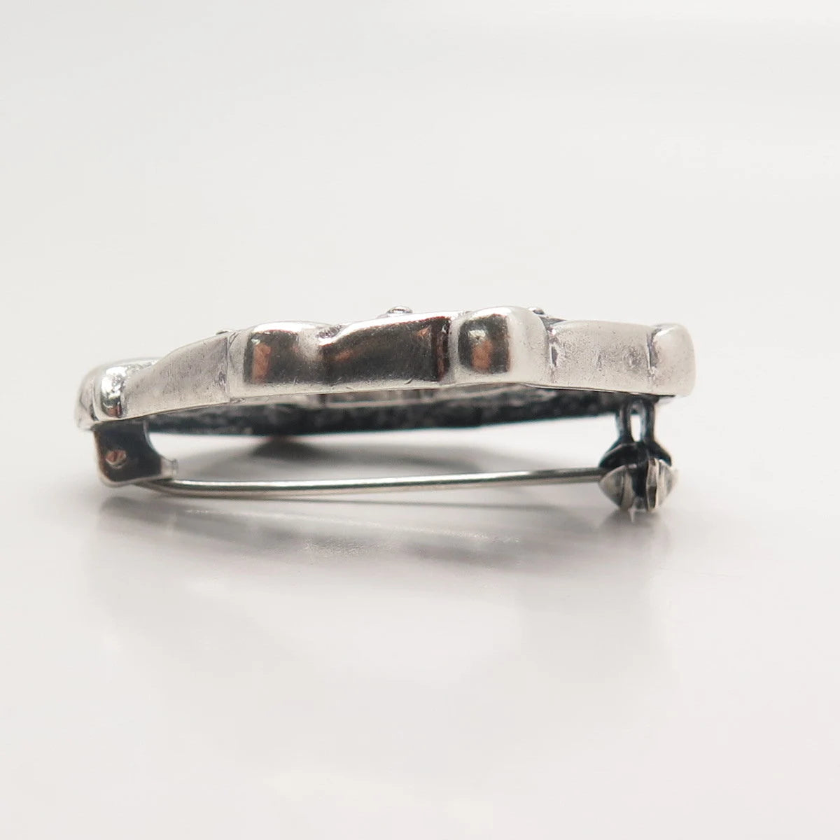 925 Sterling Silver Vintage Italy Ornate Pin Brooch