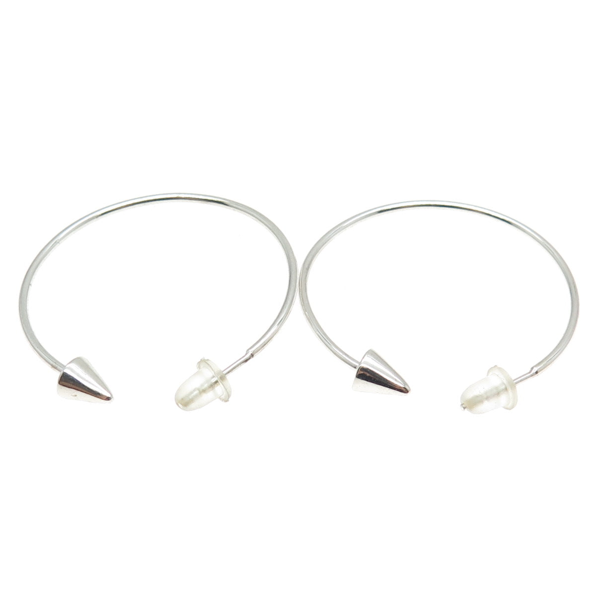 925 Sterling Silver Arrow Hoop Earrings