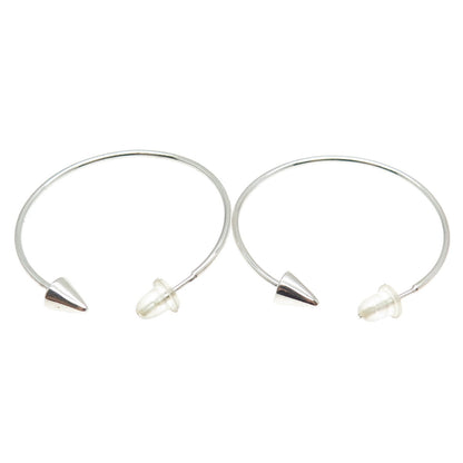 925 Sterling Silver Arrow Hoop Earrings