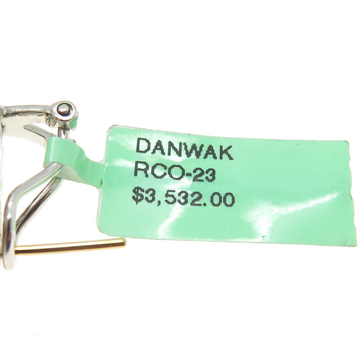 DANWAK 18K Gold Sterling 24-Diamond 0.15ct 2-Quartz 10.41ct Omega Back Earrings