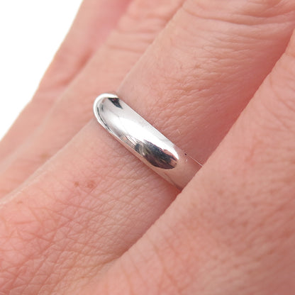 925 Sterling Silver Vintage Classic Wedding Band Ring Size 9.25