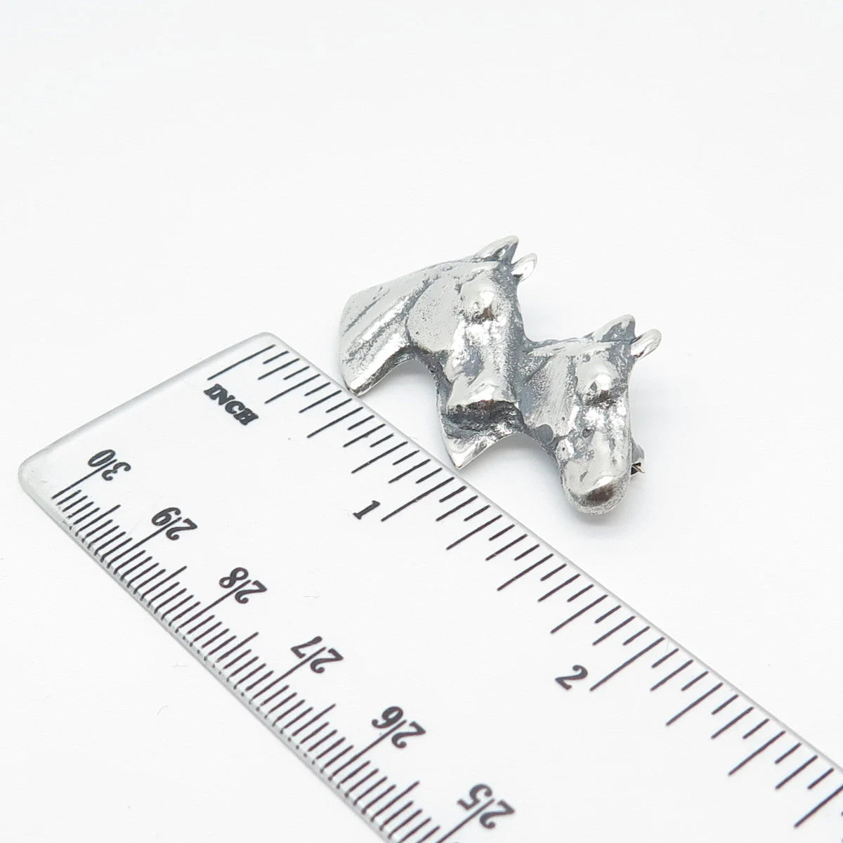 925 Sterling Silver Vintage Horse's Head Pin Brooch