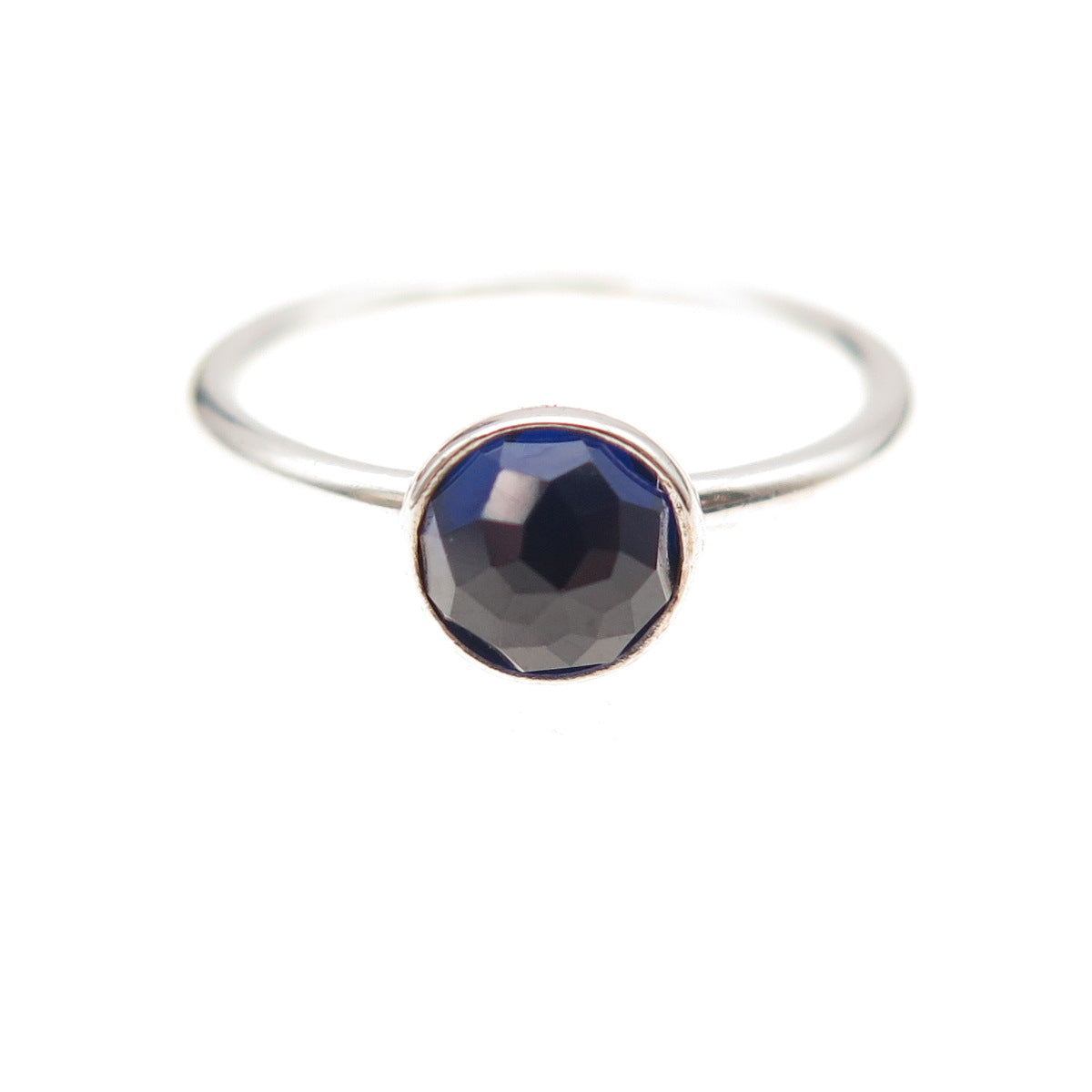 Pandora 925 Sterling Silver Real Sapphire September Birthday Blooms Ring Size 6