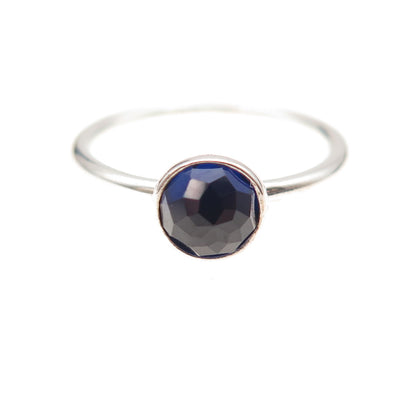 Pandora 925 Sterling Silver Real Sapphire September Birthday Blooms Ring Size 6