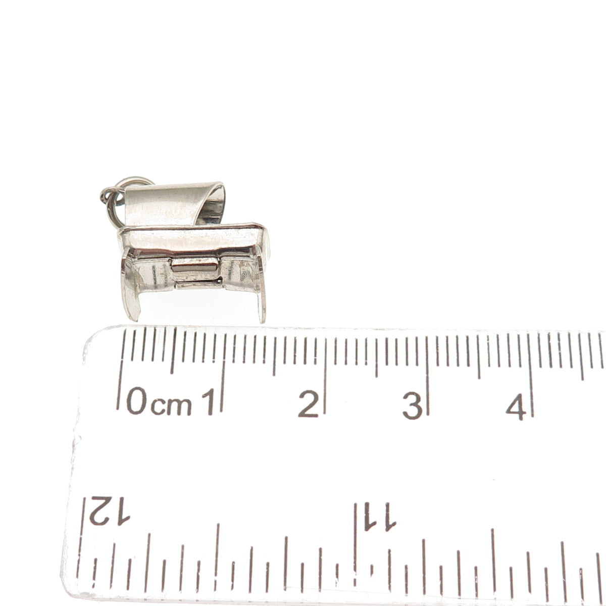 925 Sterling Silver Antique Art Deco Rocking Baby Bassinet 3D Mini Charm Pendant