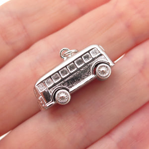 Art's Elegance 925 Sterling Silver Vintage Volkswagen Bus 3D Charm Pendant