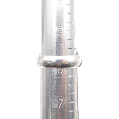 925 Sterling Silver Vintage Real Black Onyx Swirl Oxidized Ring Size 6