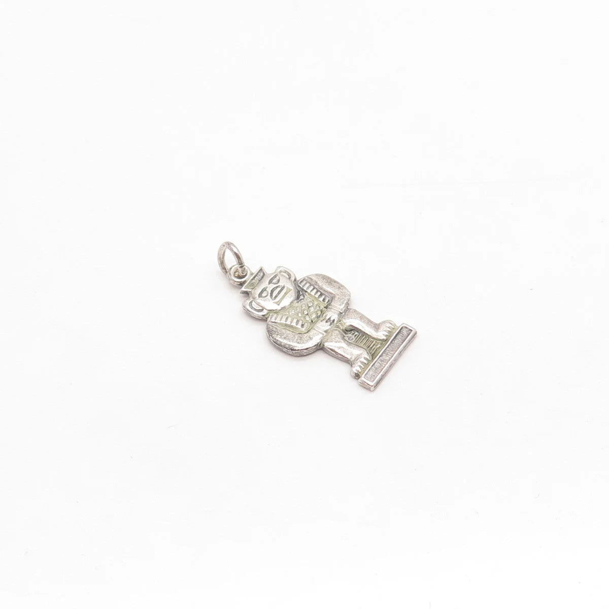 925 Sterling Silver Vintage Uncas Tribal Totem Charm Pendant