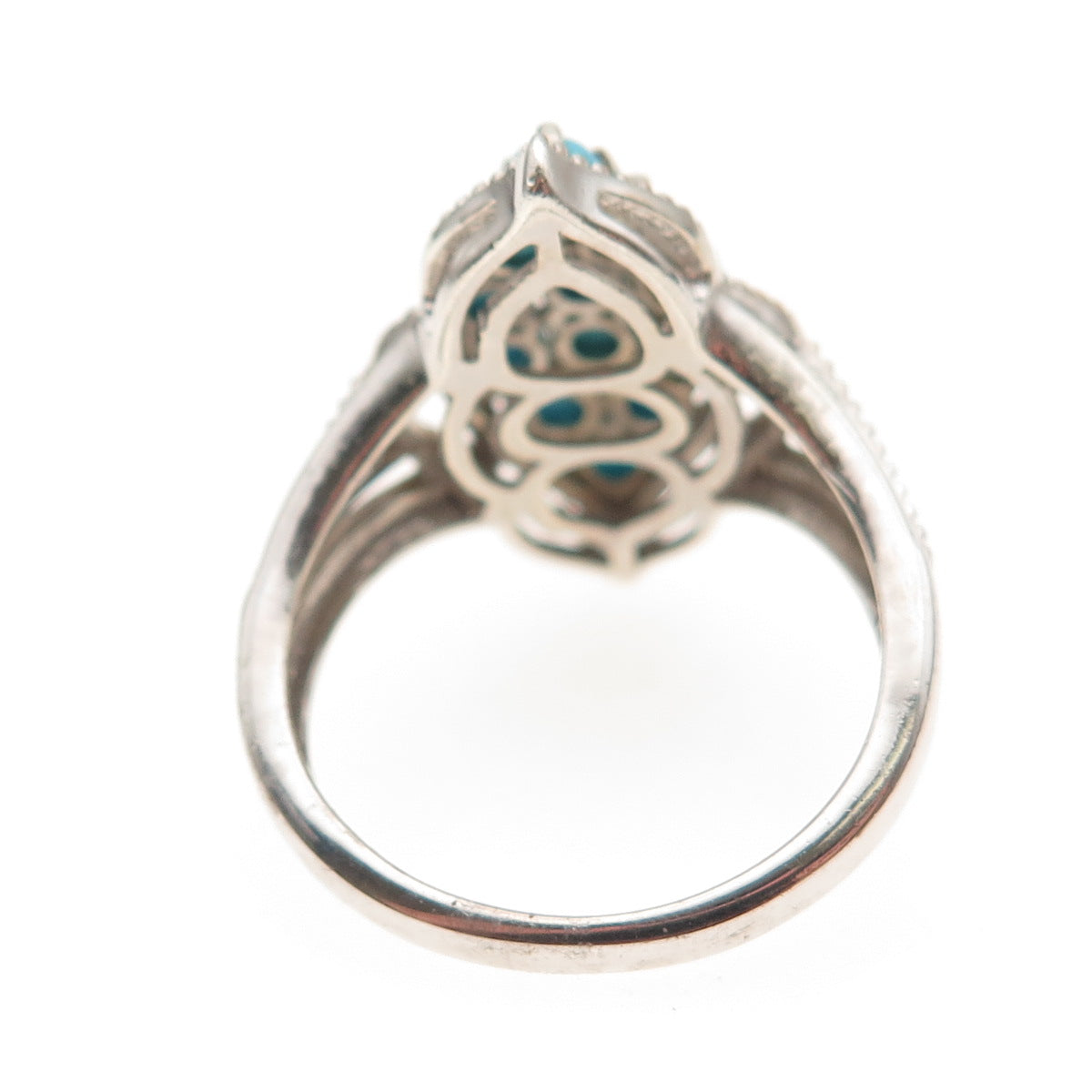 Chuck Clemency 925 Sterling Silver Real Sleeping Beauty Turquoise Ring Size 8