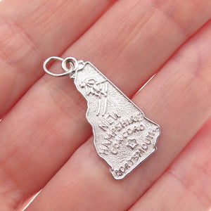 Mark Mercy 925 Sterling Silver Vintage New Hampshire Charm Pendant