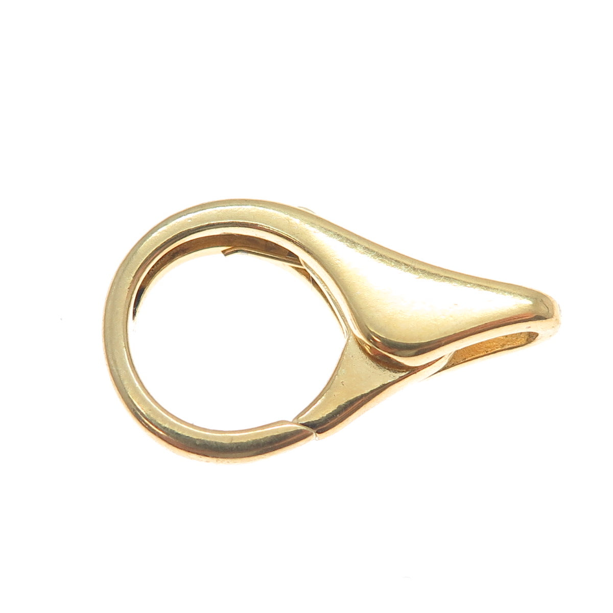 925 Sterling Silver Gold Plated Vintage Bracelet / Necklace Lobster Clasp Lock