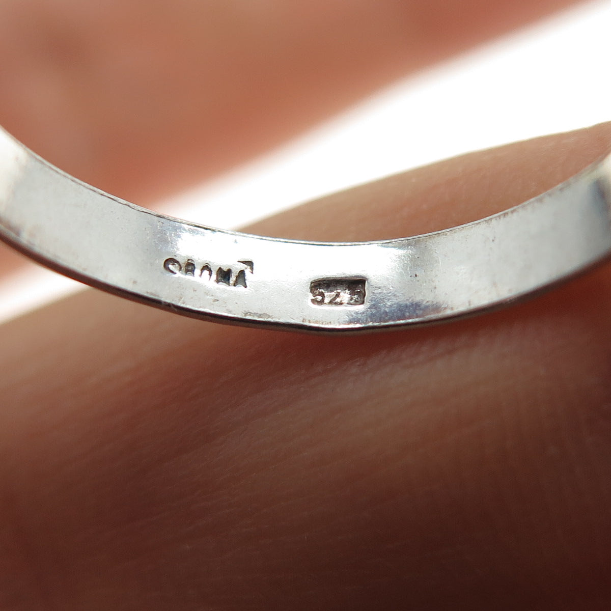 BOMA 925 Sterling Silver Vintage Classic Wedding Band Ring Size 8.75