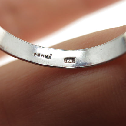 BOMA 925 Sterling Silver Vintage Classic Wedding Band Ring Size 8.75