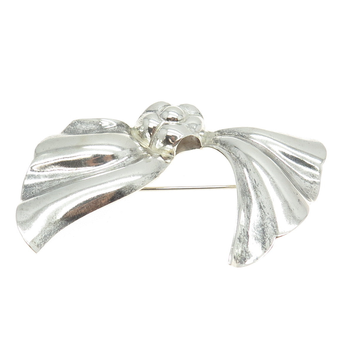 BAYANIHAN 925 Sterling Silver Vintage Floral Pin Brooch