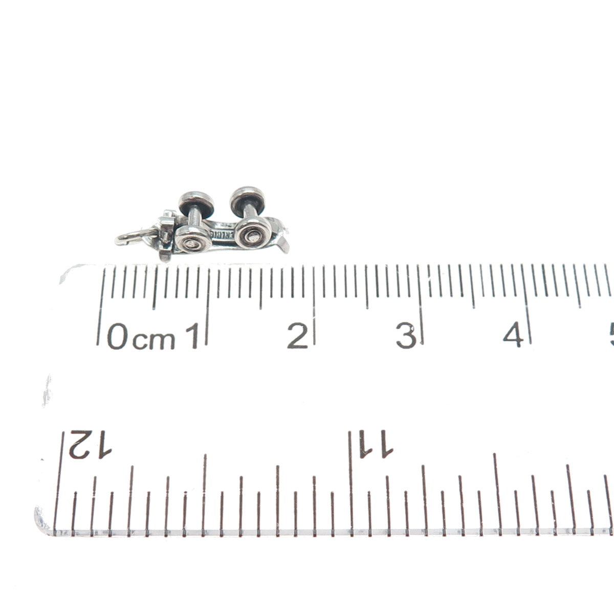 925 Sterling Silver Vintage Skateboard Minimalist Movable 3D Charm Pendant