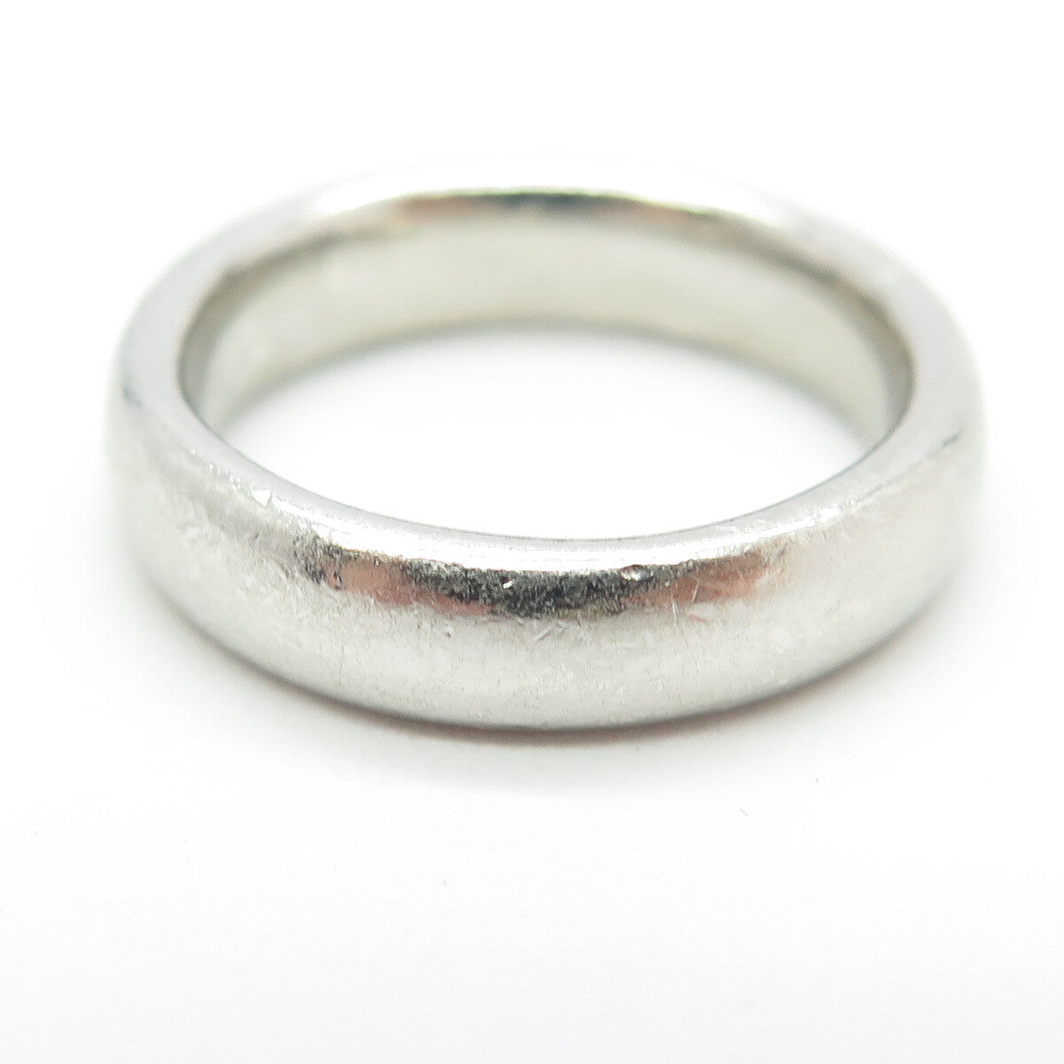 JACMEL 925 Sterling Silver Vintage Classic Wedding Band Ring Size 7.25