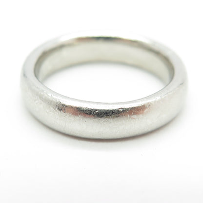 JACMEL 925 Sterling Silver Vintage Classic Wedding Band Ring Size 7.25