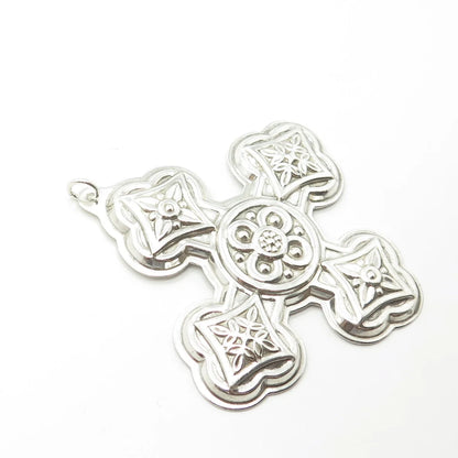 925 Sterling Silver Vintage Reed & Barton 1971 Christmas Cross Ornament