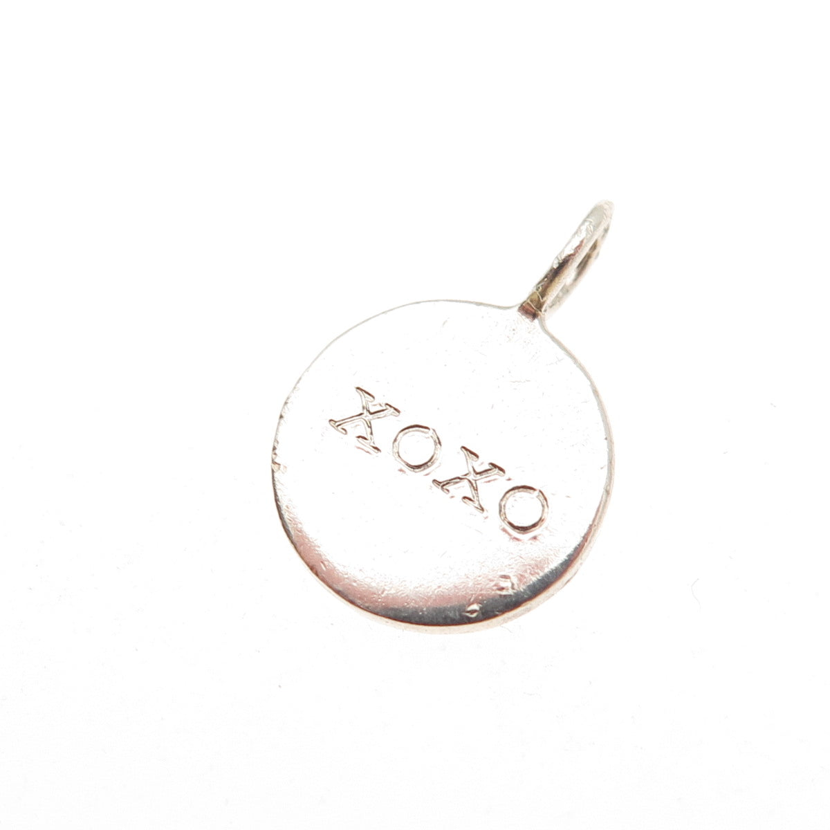 925 Sterling Silver Vintage XOXO Kisses & Hugs Mini Charm Pendant