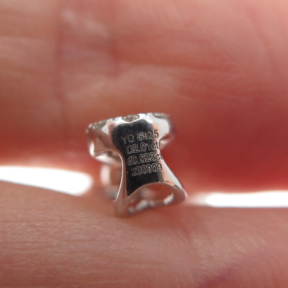 925 Sterling Silver Real Round-Cut 2.01ct & 0.623ct Moissanite Mini Pendant