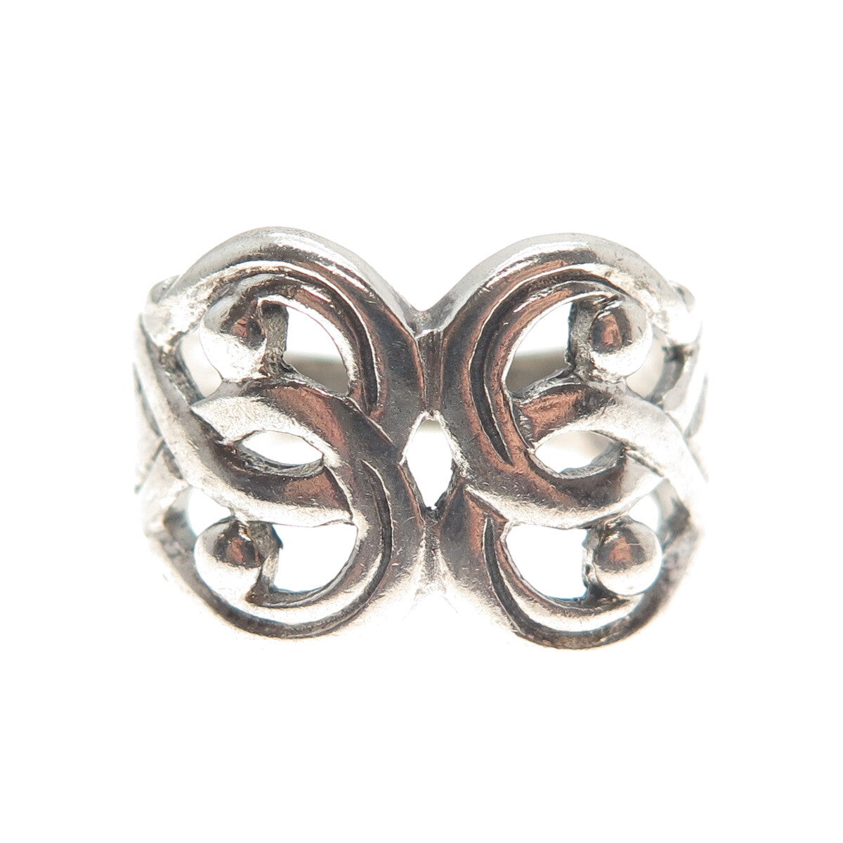 CHARLES WINSTON 925 Sterling Silver Vintage Celtic Ring Size 8