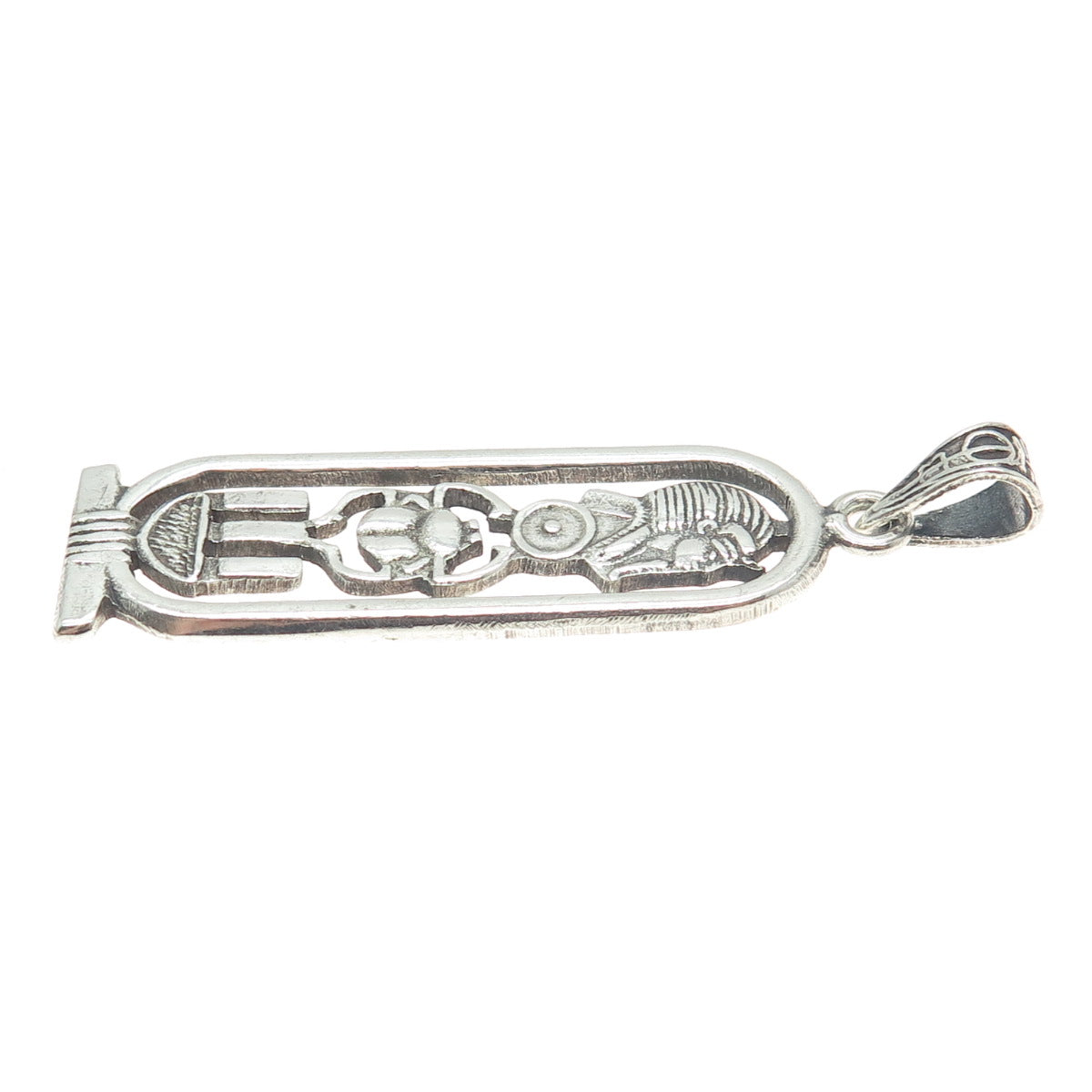 800 Silver Vintage Egypt Pharaoh Cartouche Pendant