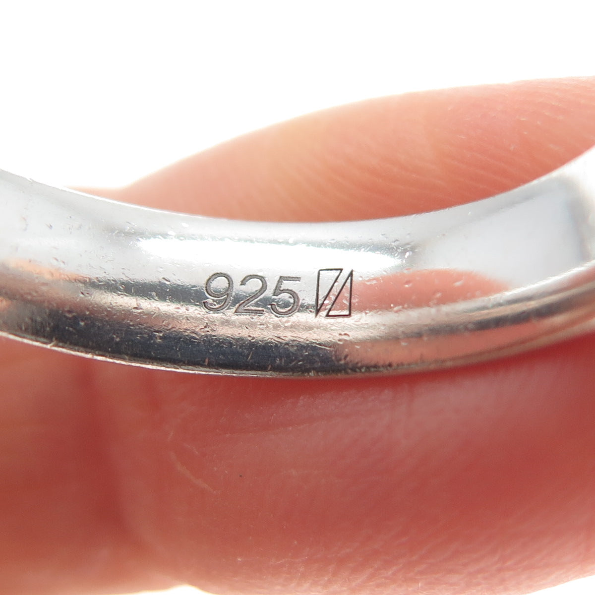 925 Sterling Silver Vintage Classic Wedding Band Ring Size 11.25