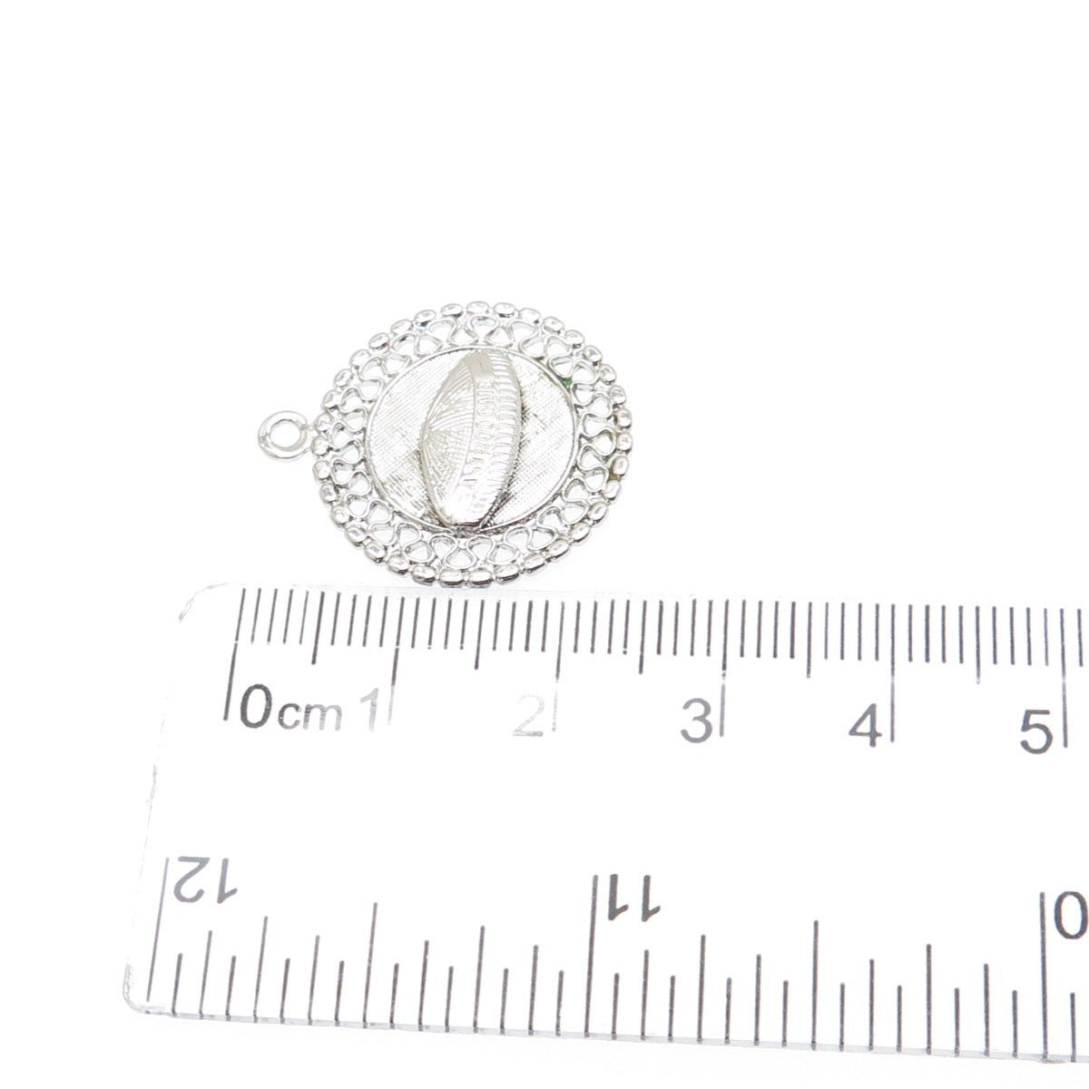 FRENCH & FRANKLIN 925 Sterling Silver Vintage Astrodome Minimalist Charm Pendant