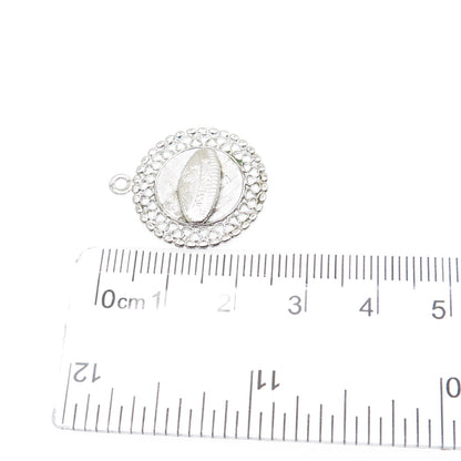 FRENCH & FRANKLIN 925 Sterling Silver Vintage Astrodome Minimalist Charm Pendant